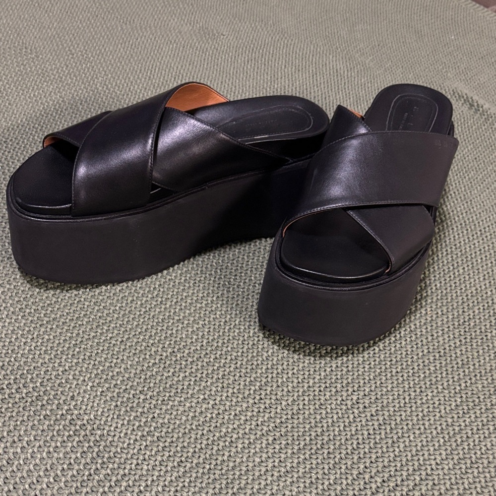 Marni Black Platform Sandals